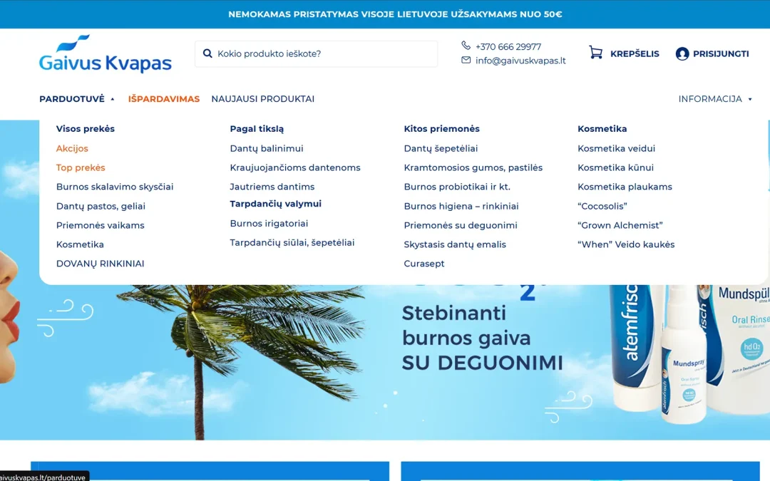 Konversijų optimizavimo auditas, UI/UX dizainas ir programavimas