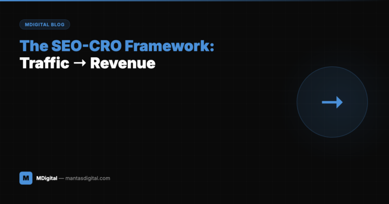 The SEO-CRO Framework: How to Turn Search Traffic Into Revenue